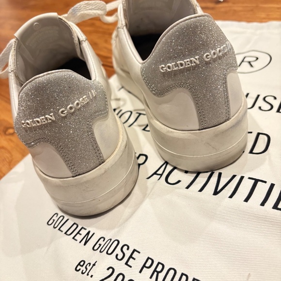 GOLDEN GOOSE pure star sneakers white sparkle authentic excellent condition 36 - Picture 8 of 9